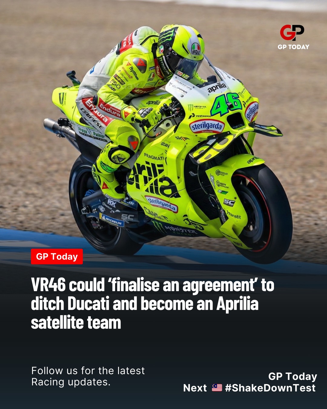 GP Today - Valentino Rossi’s VR46 project could be heading... | Facebook