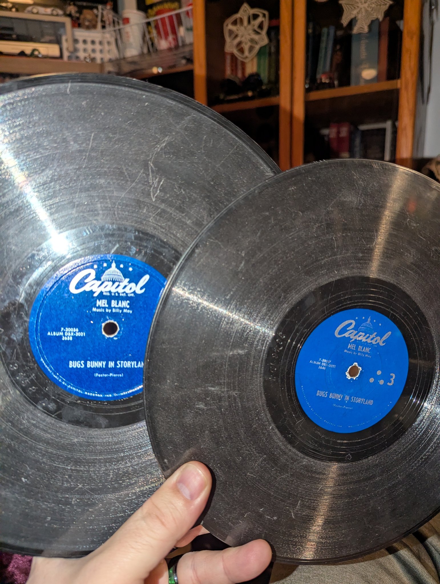 Bugs Bunny records found at thrift store