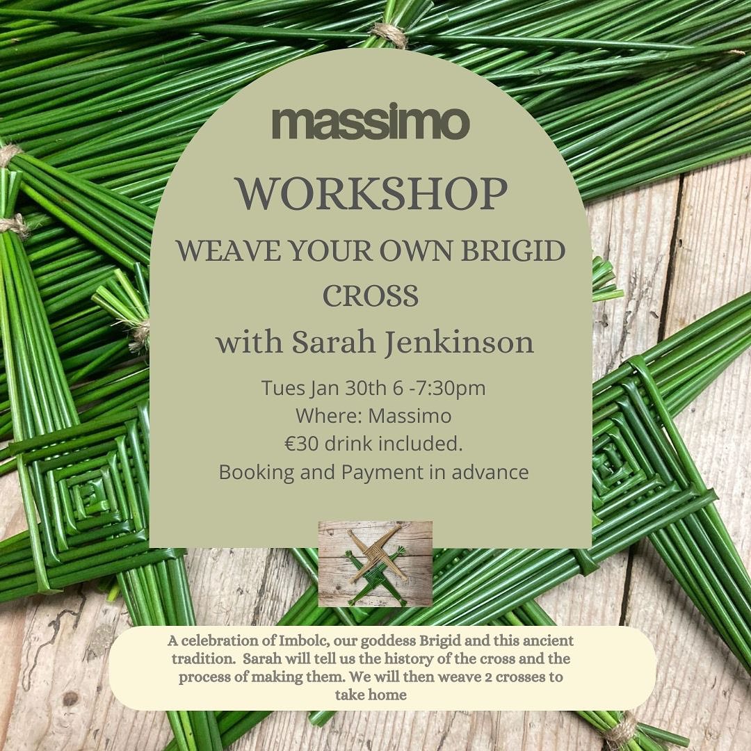 Brigid Cross Making Workshop... - Massimo Bar Galway