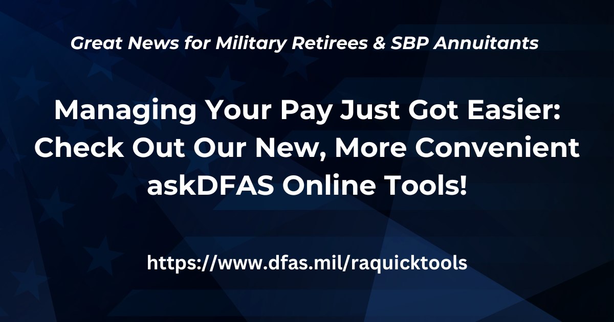 Military... - Defense Finance and Accounting Service - DFAS | Facebook