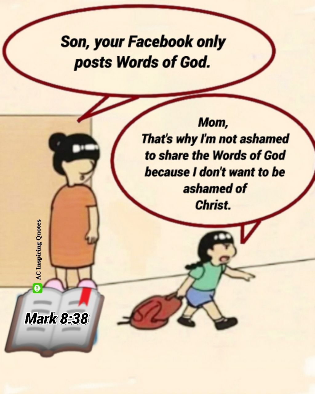 Inspiring Bible Quotes | Luke 9:26 | Facebook