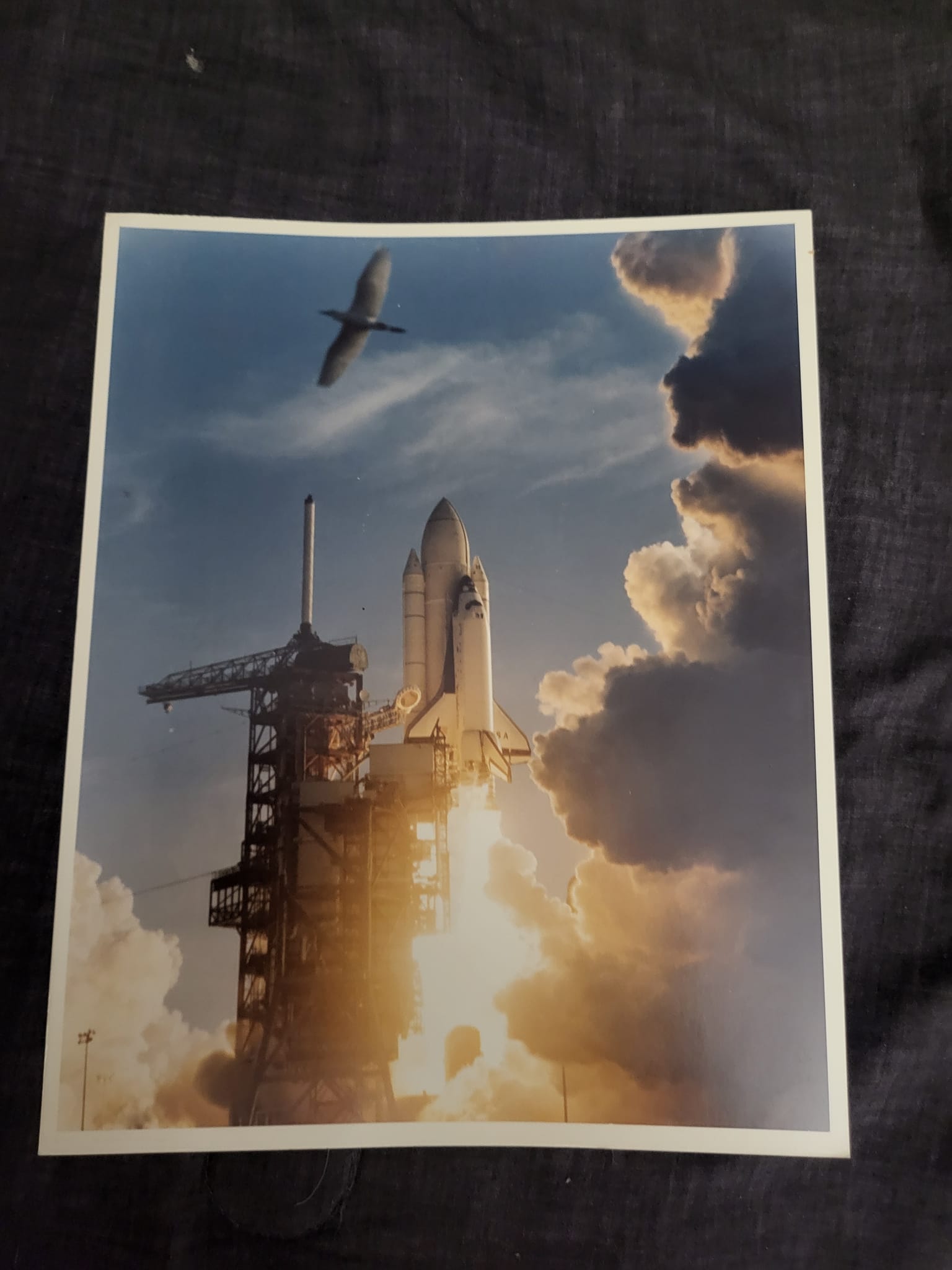 Up for sale is a HUGE vintage NASA space shuttle print from 1978