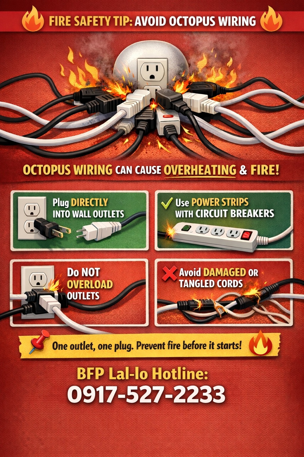 🔥 𝐅𝐈𝐑𝐄 𝐒𝐀𝐅𝐄𝐓𝐘 𝐓𝐈𝐏: 𝐀𝐕𝐎𝐈𝐃... - BFP R2 Lal-lo Fire Station | Facebook