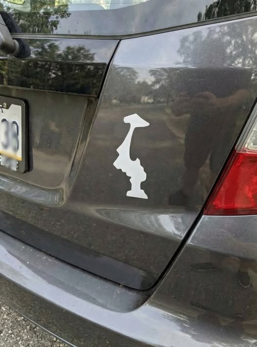 The End - My grandpa saw this sticker and took a pic. What is it?? 🤯🤯 ...