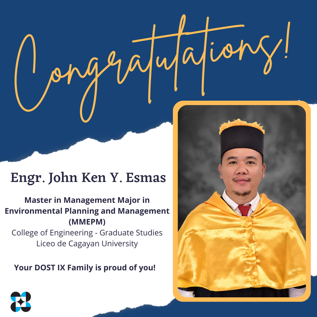 Congratulations to Engr.... - DOST Regional Office No. IX | Facebook