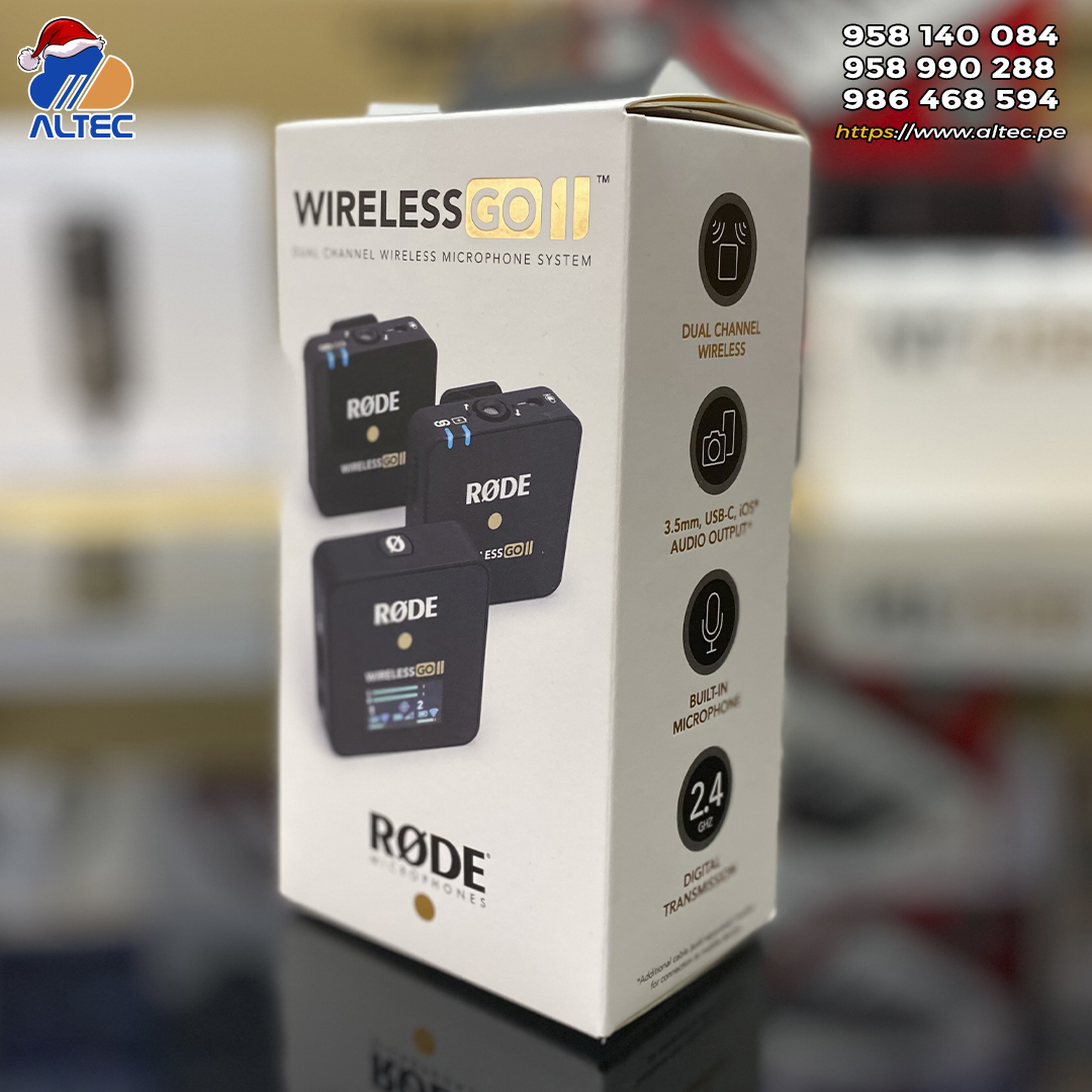Altec - RODE WIRELESS GO II, micrófono dual inalámbrico...