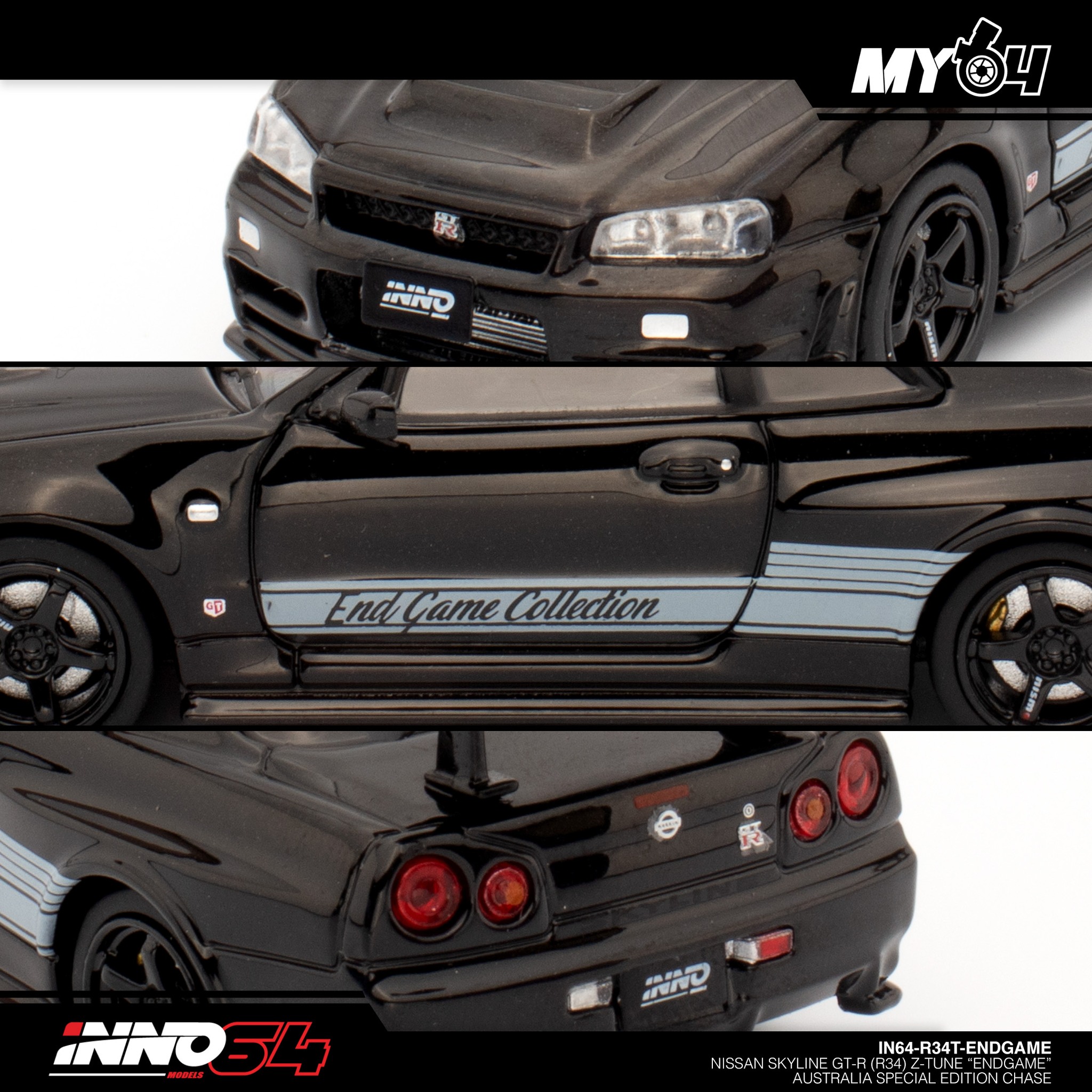 INNO64 x BLACK CROW CUSTOMS x SGDE NISSAN SKYLINE GT-R (R34) Chase