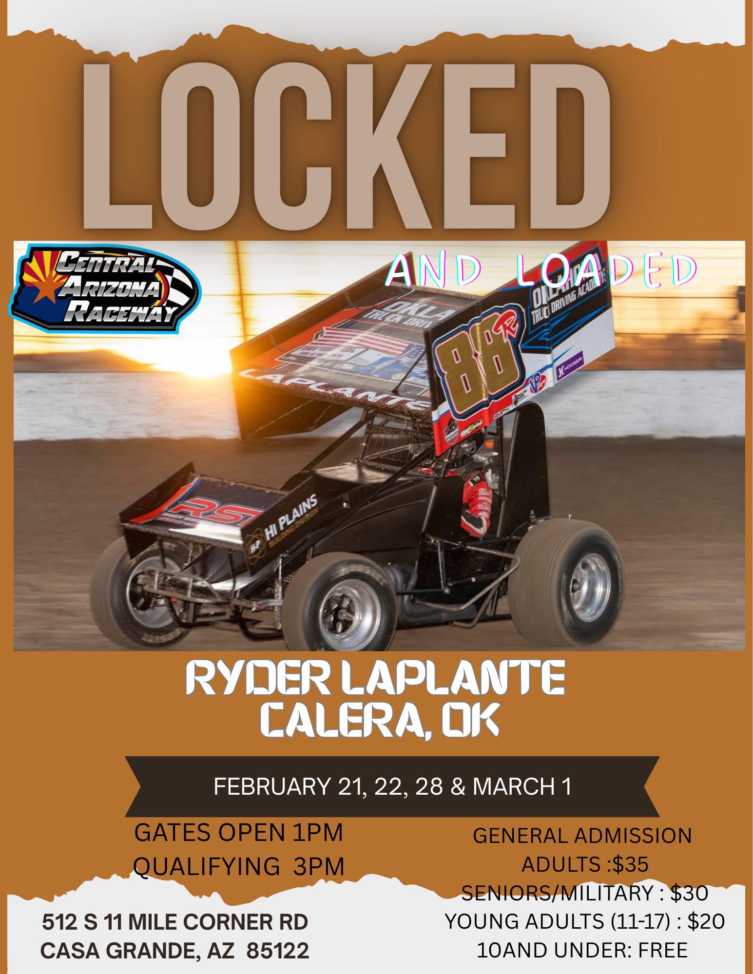 Central - 🏁Locked and Loaded🏁 🏆Ryder Laplante 📍Valera, OK The American ...