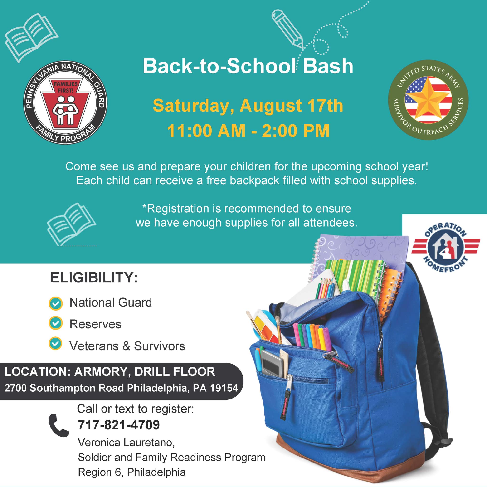 📚 BACK TO SCHOOL BASH 2026 ✏️🍎 The Delaware National Guard J9