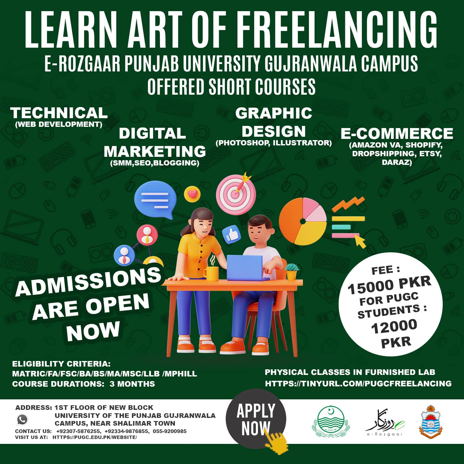 PUGC_Official - Short courses admissions are open at... | Facebook