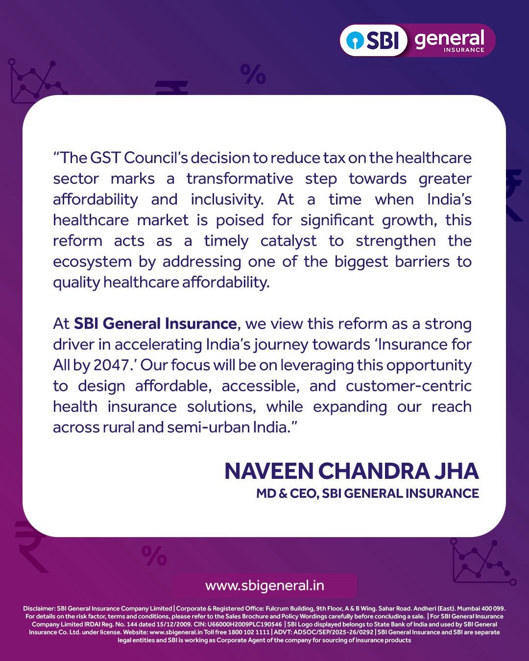 SBI - From 18% 0%, the difference is for you. This development ensures ...