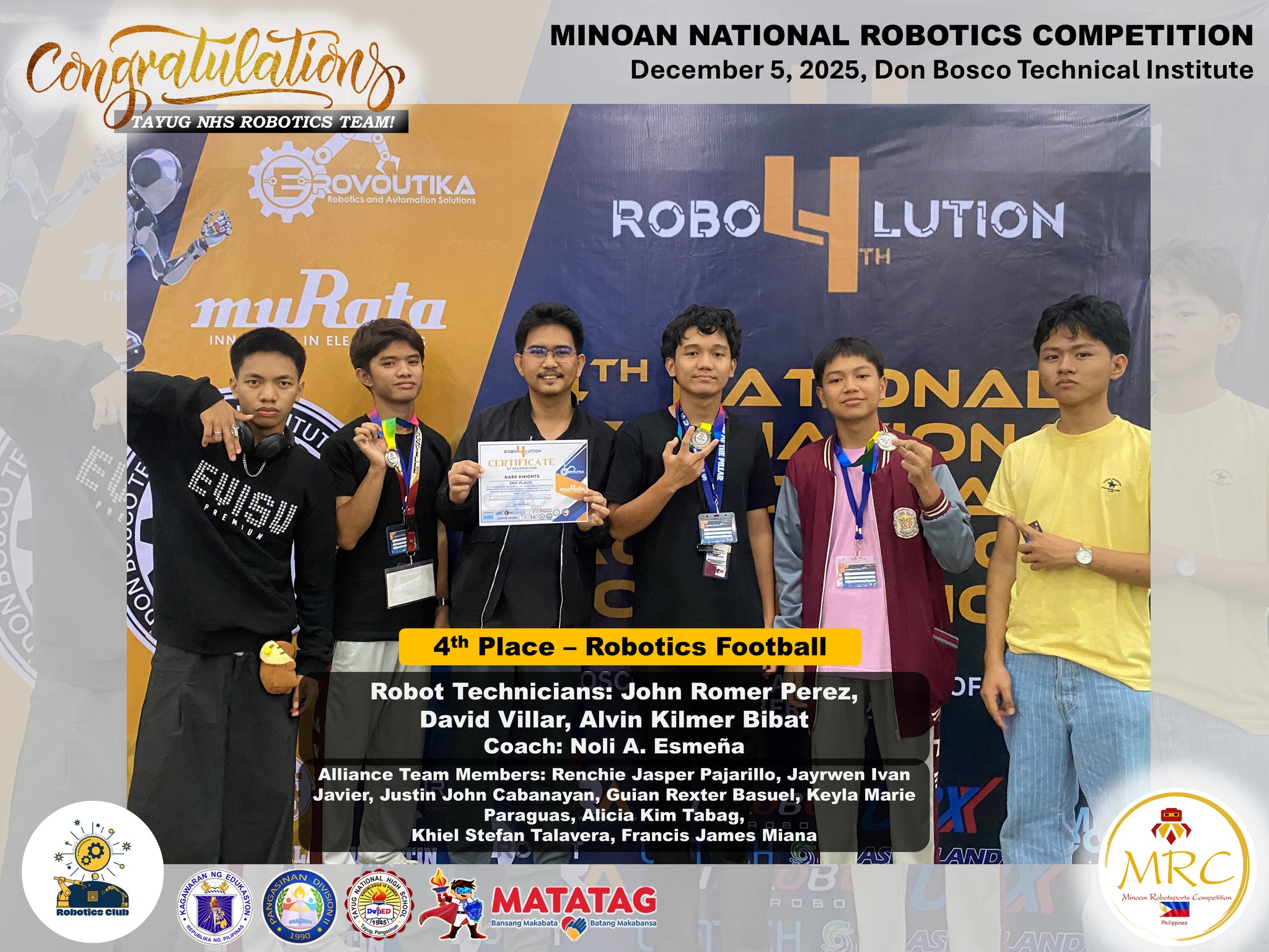 Robotics Club-Tayug NHS | Tayug
