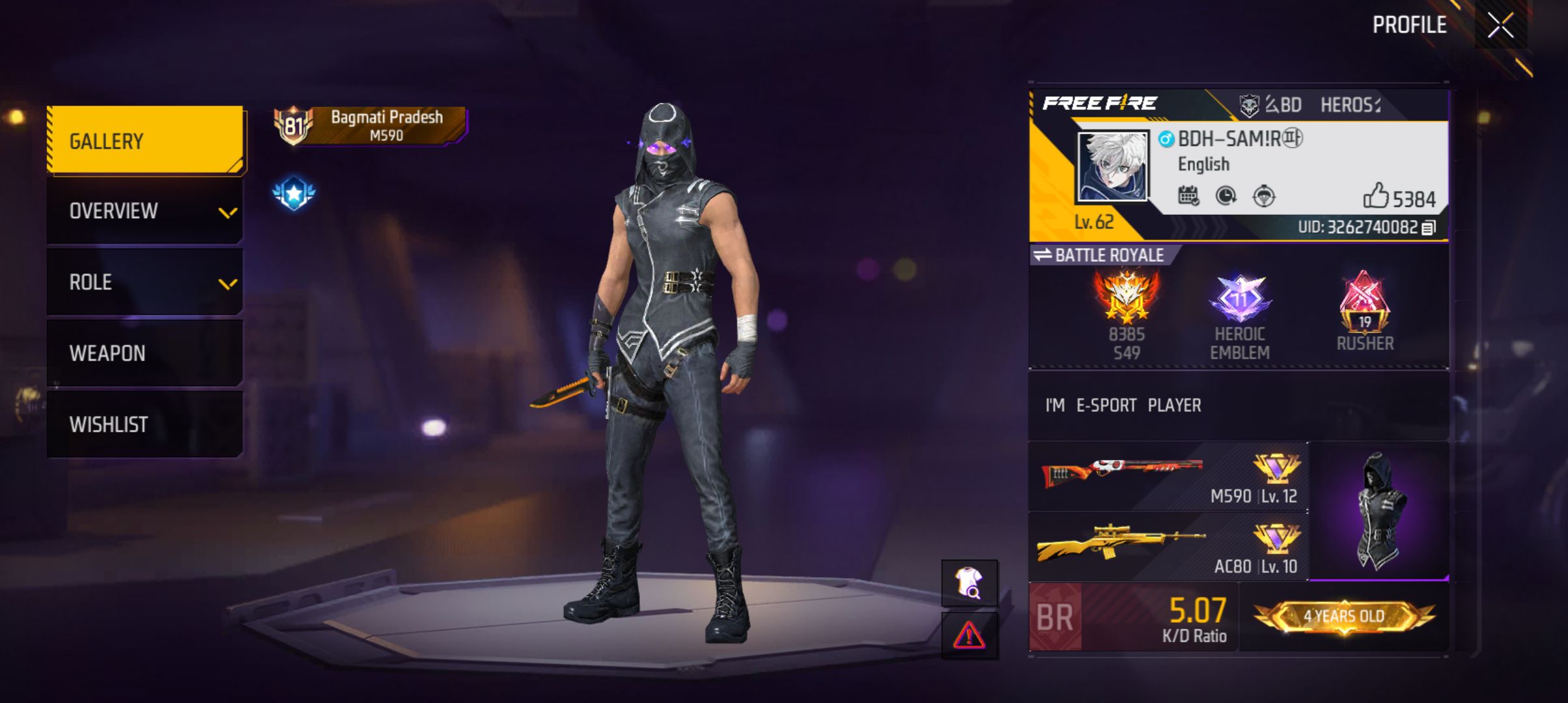 Looking for rusher in FreeFire squad?
