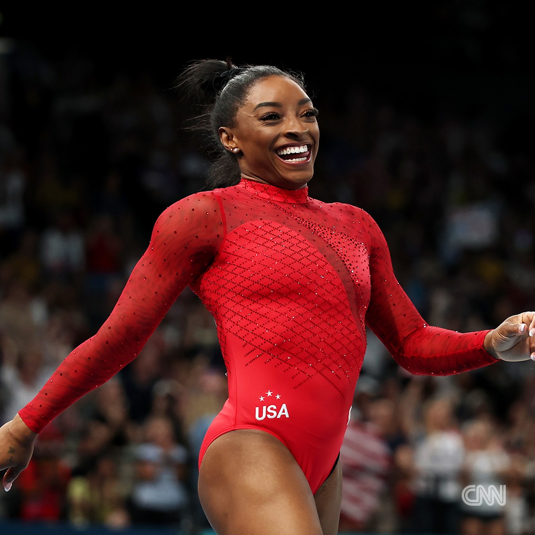 CNN - Simone Biles wins her third gold medal of the Paris...