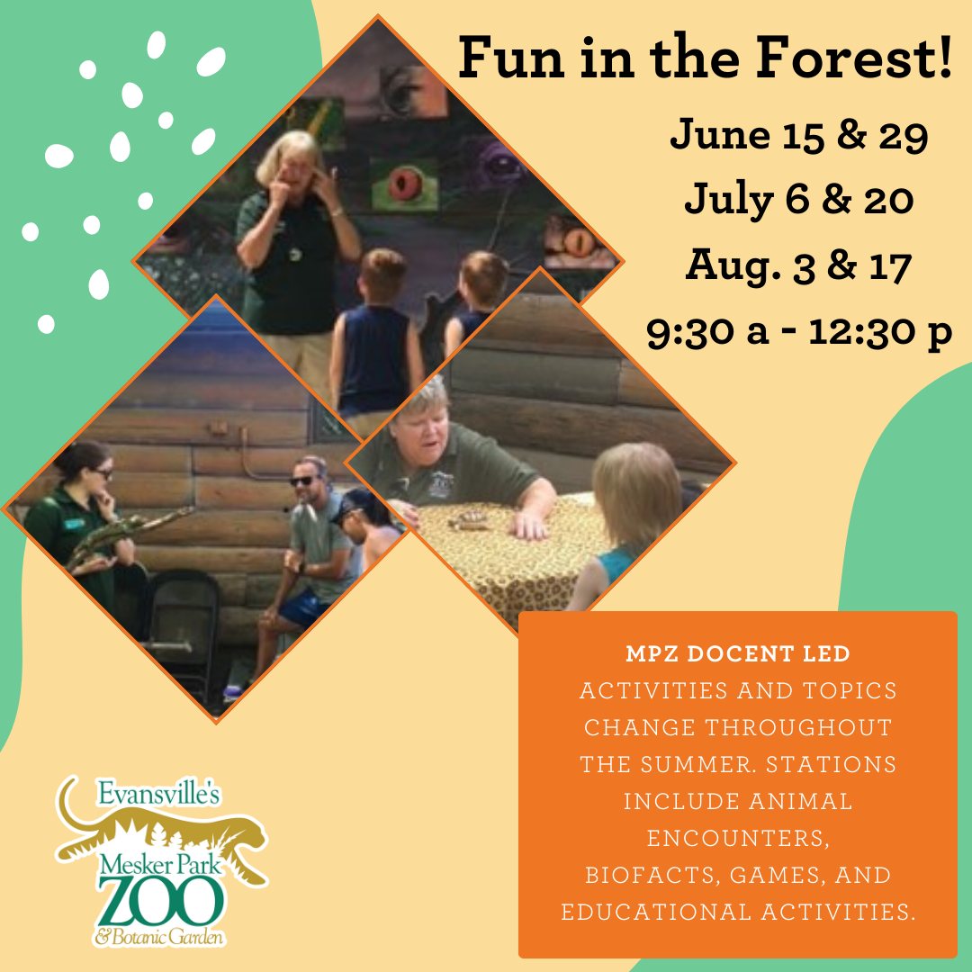 🌳Fun in the Forest is... - Mesker Park Zoo & Botanic Garden | Facebook