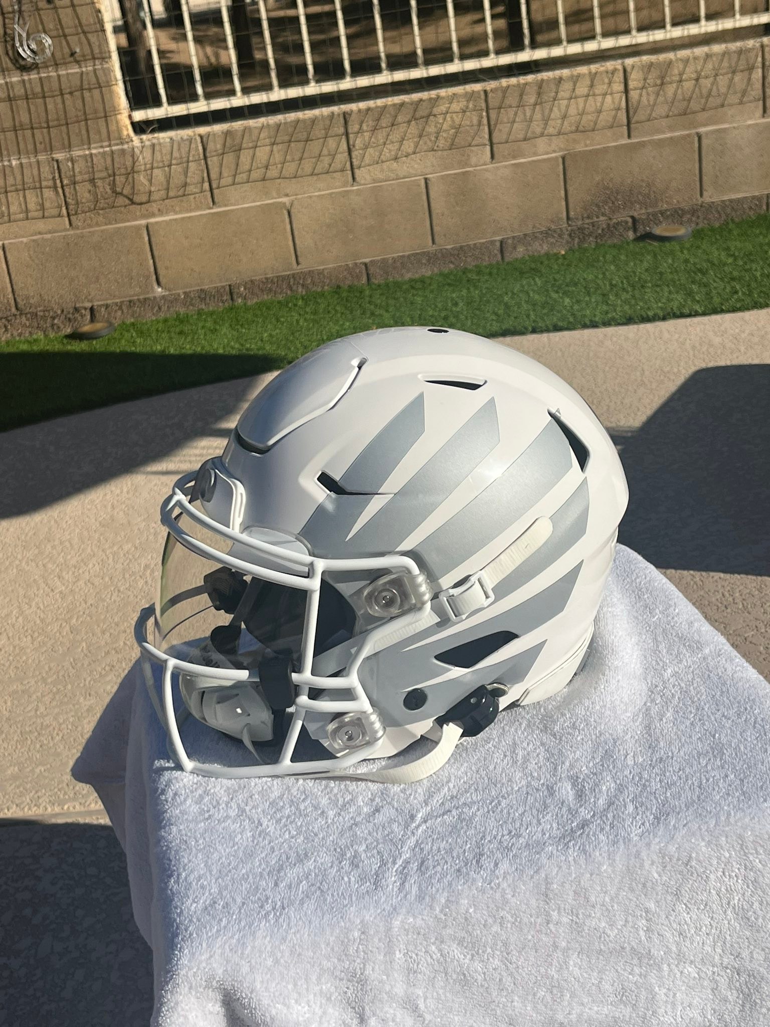 oregon ducks speedflex helmet Riddell collecting autographs I'm selling this frost white