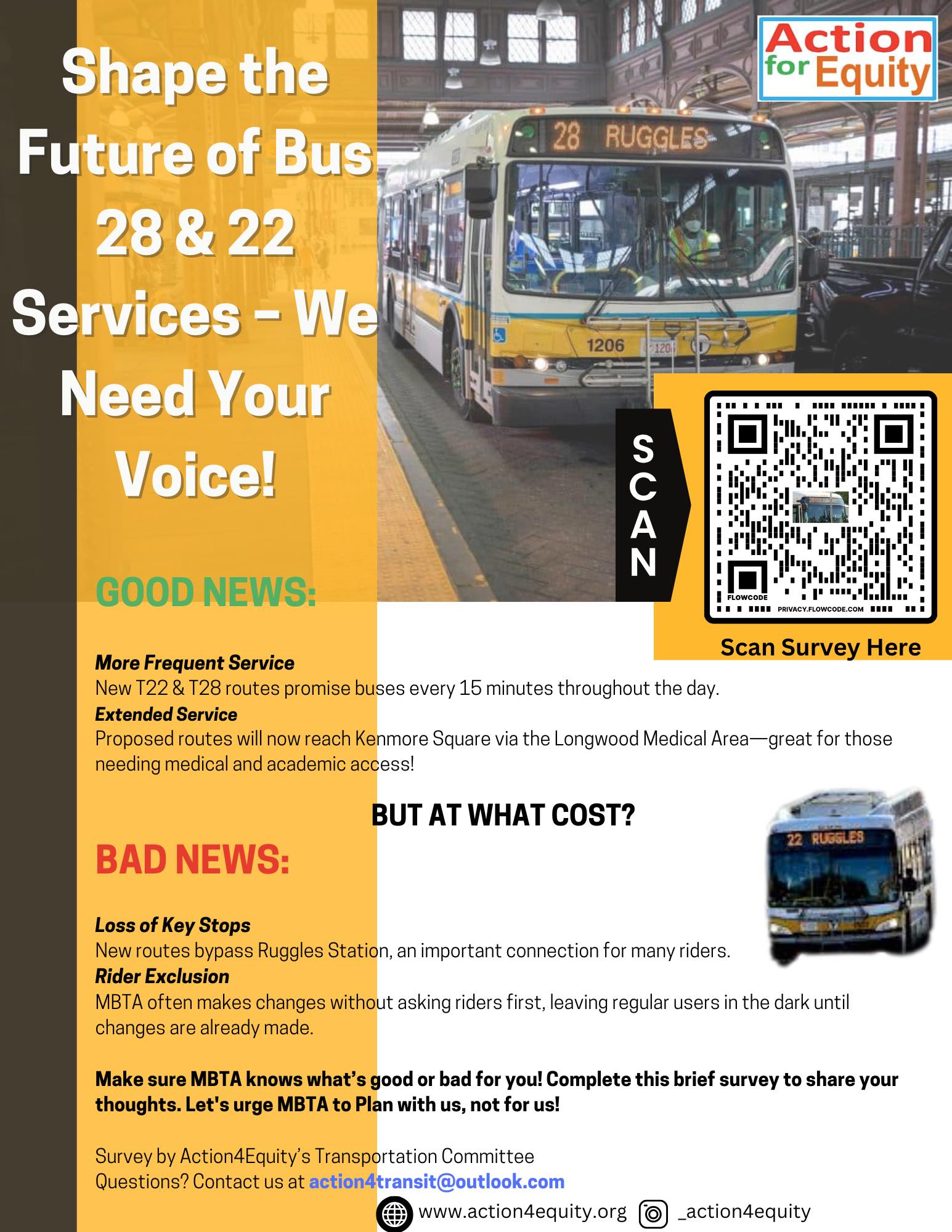 Action - 🚍 Make Your Voice Heard! 🚍 Changes are coming to MBTA bus ...