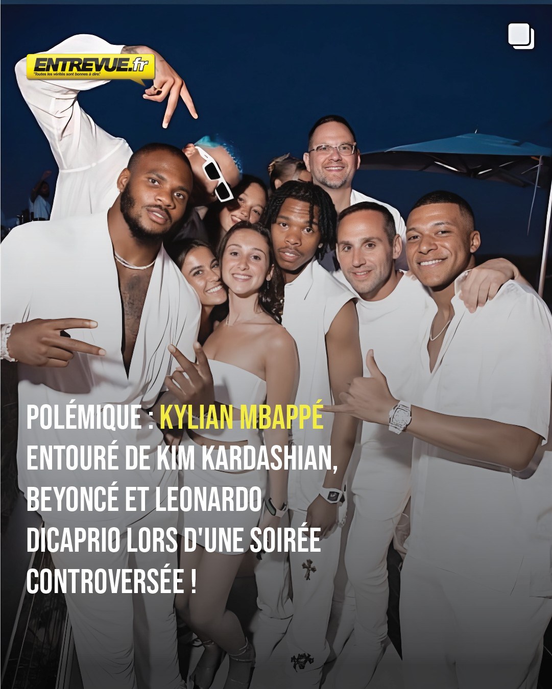 Entrevue - 🔥⚽️ Kylian Mbappé entouré de Kim Kardashian,...