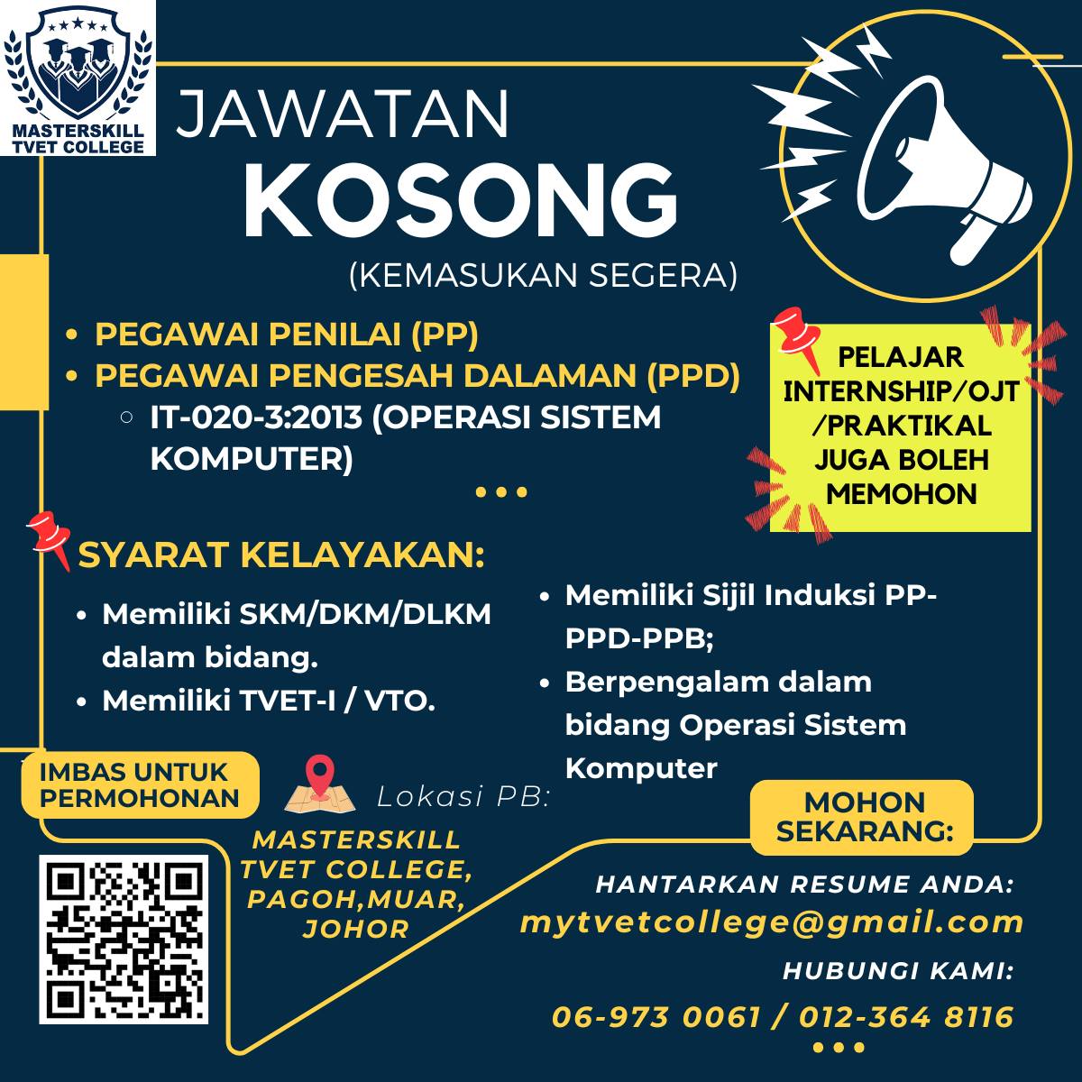 Masterskill TVET College | Pagoh