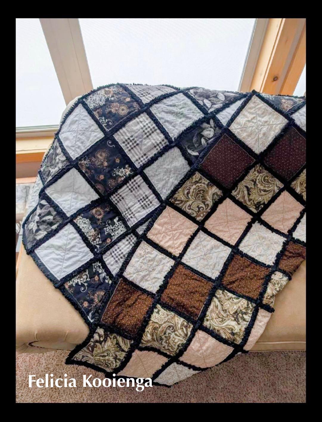 Rag - I thought you might like to see this beautiful double-sided quilt ...