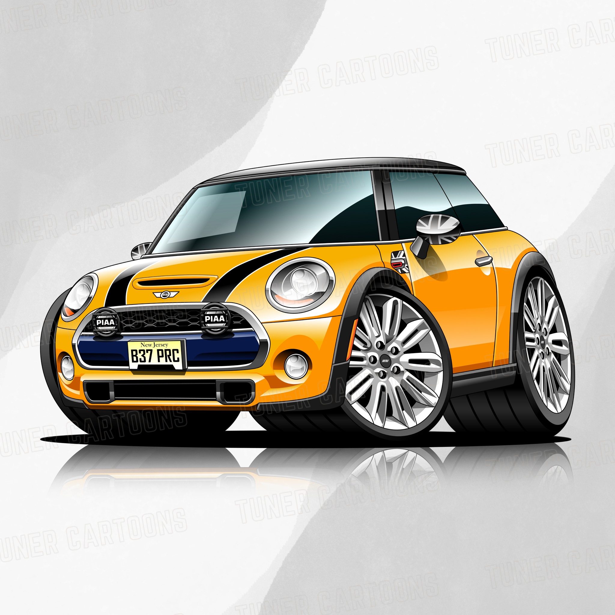 Tuner Cartoons - This Mini Cooper definitely deserves a...
