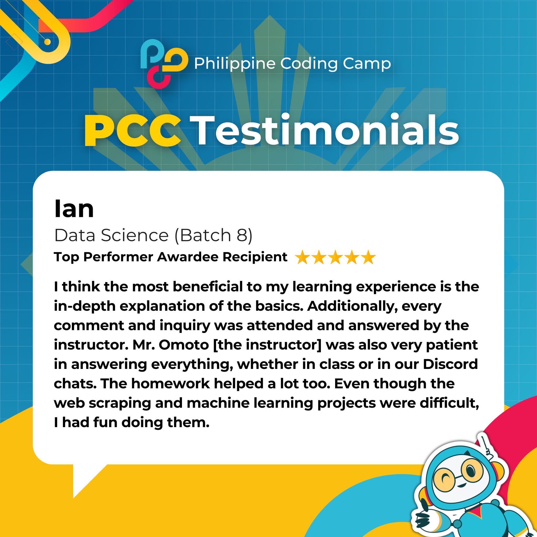 🌟 Ian truly valued the in-depth... - Philippine Coding Camp