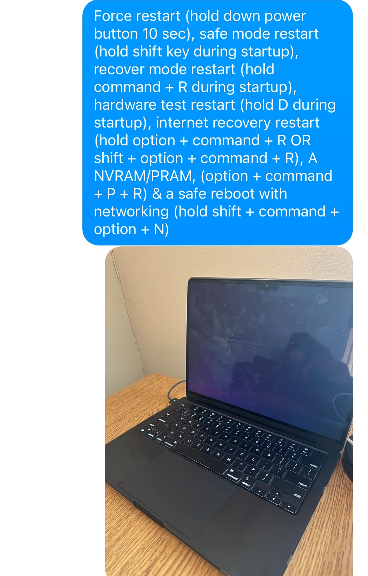 2022 Macbook Air M2 Screen wont turn on