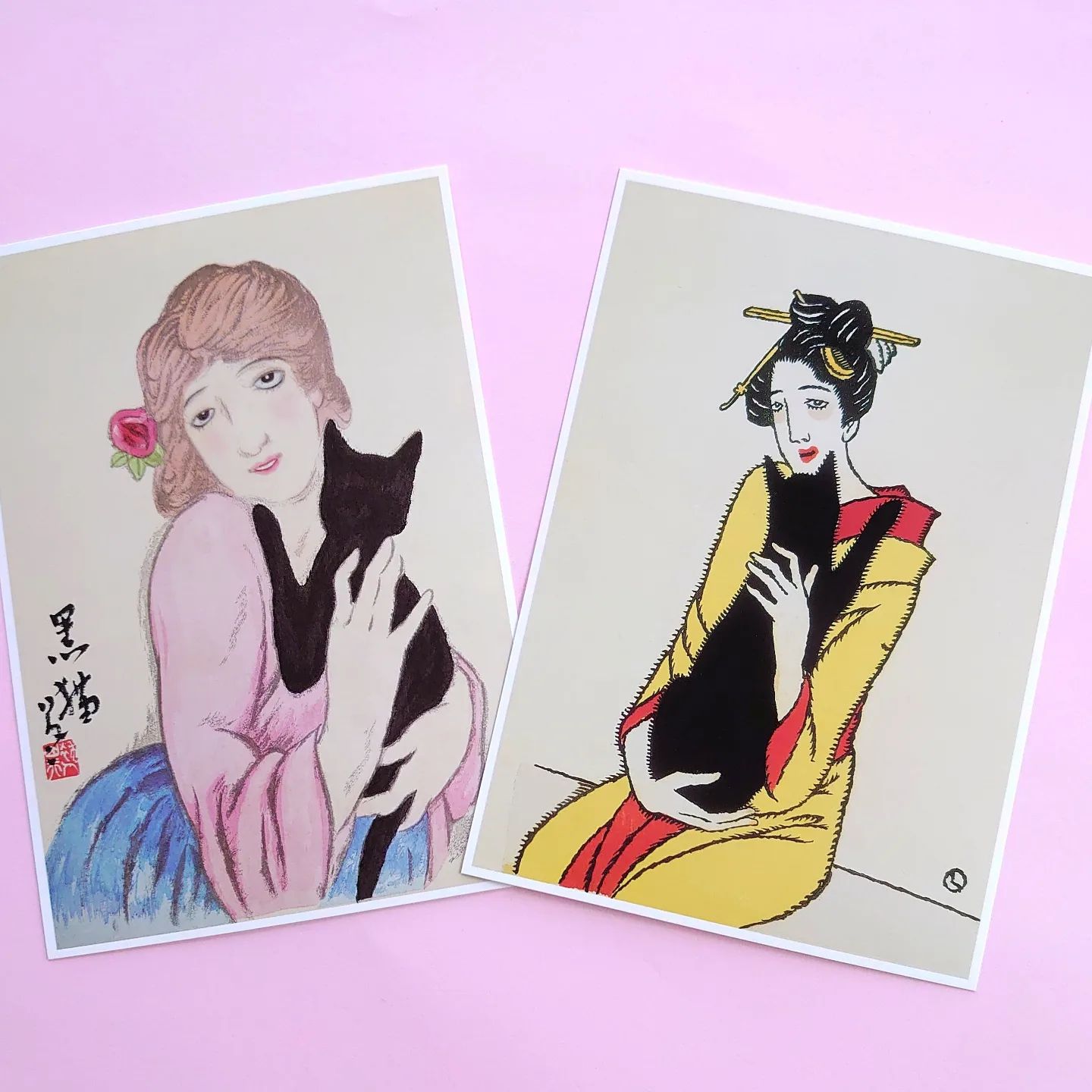 昨日は #猫の日 (2月22日)でしたね? 夢二さんの作品にもたくさん描か 