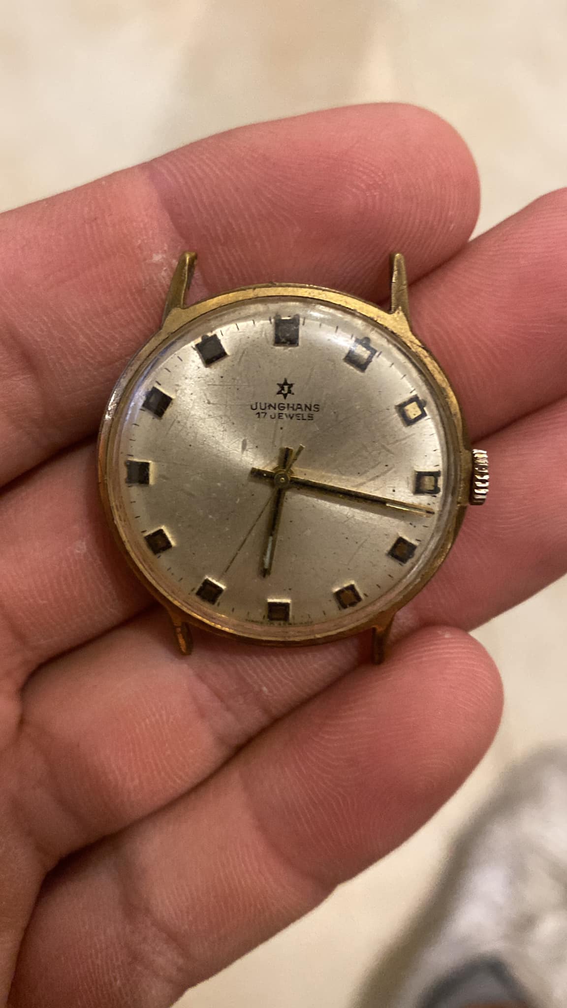 Montre Vintage Junghans 17 Bijoux – Chronomètre Classe, Mouvement 20 Microns, Référence 82/1