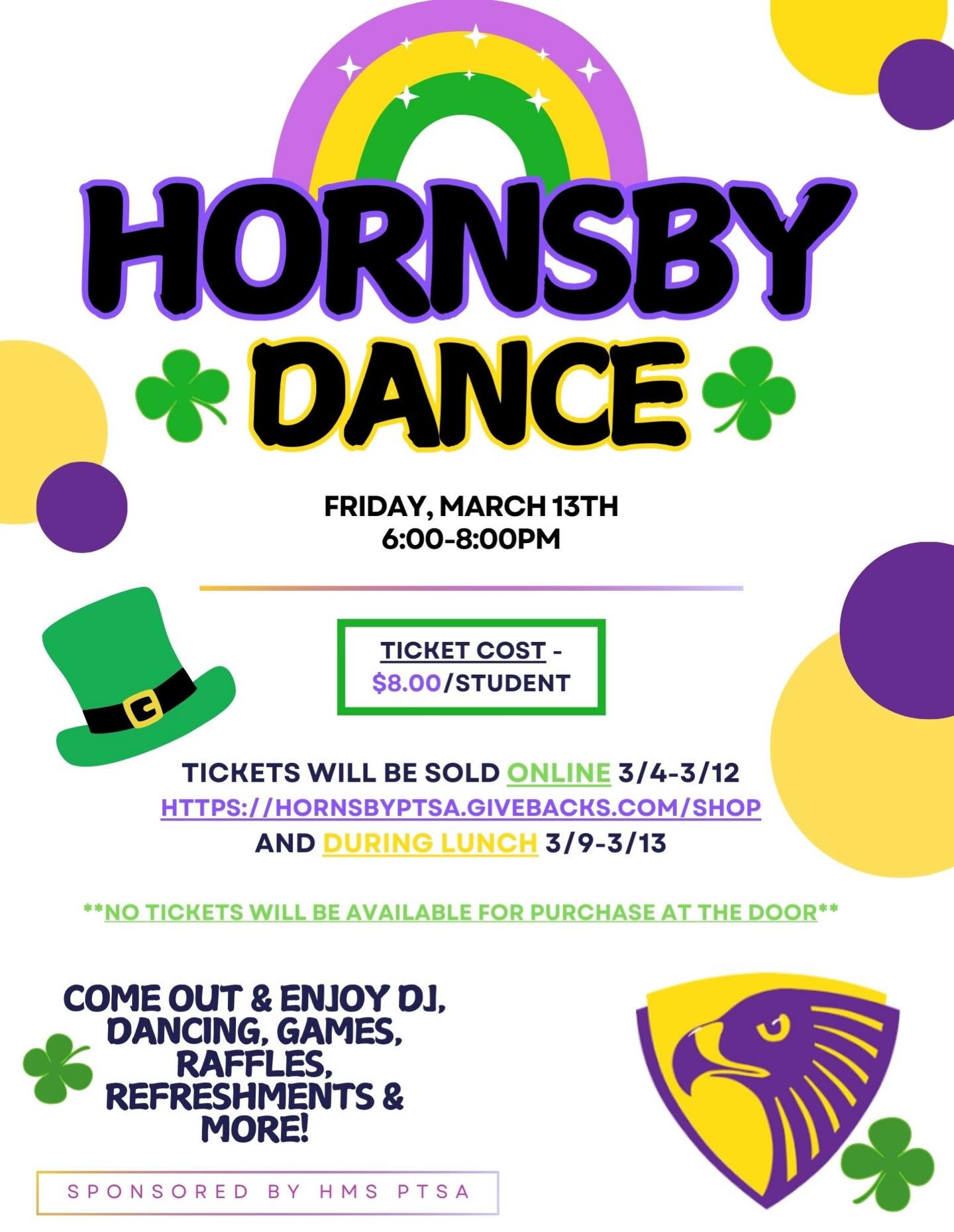 Lois - 🍀🌈 Hornsby Spring Dance 🌈🍀 Get ready to sham-rock the night ...