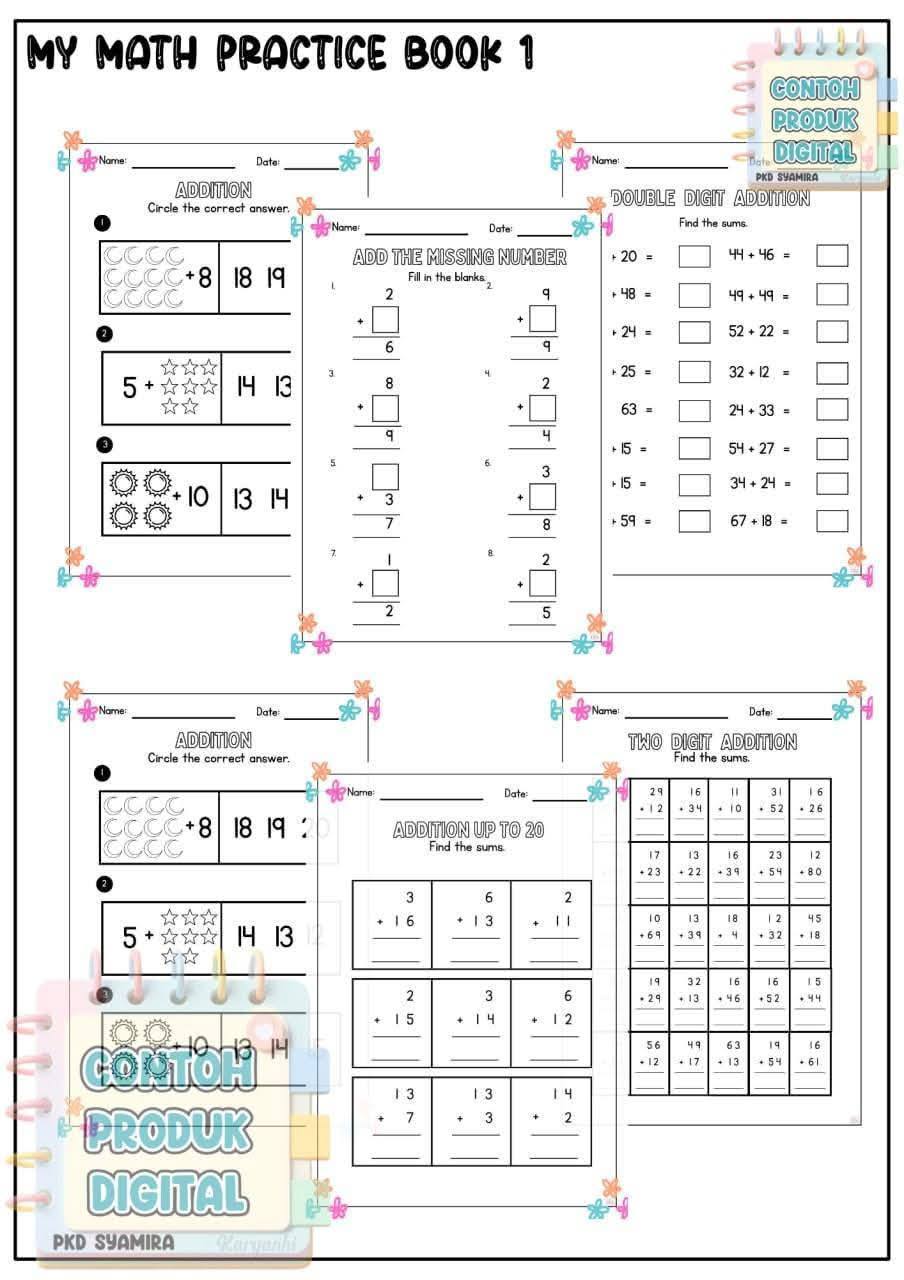 Guru-guru MALAYSIA | 2 IN 1 LATIHAN MATEMATIK Tambah dan tolak dalam ...
