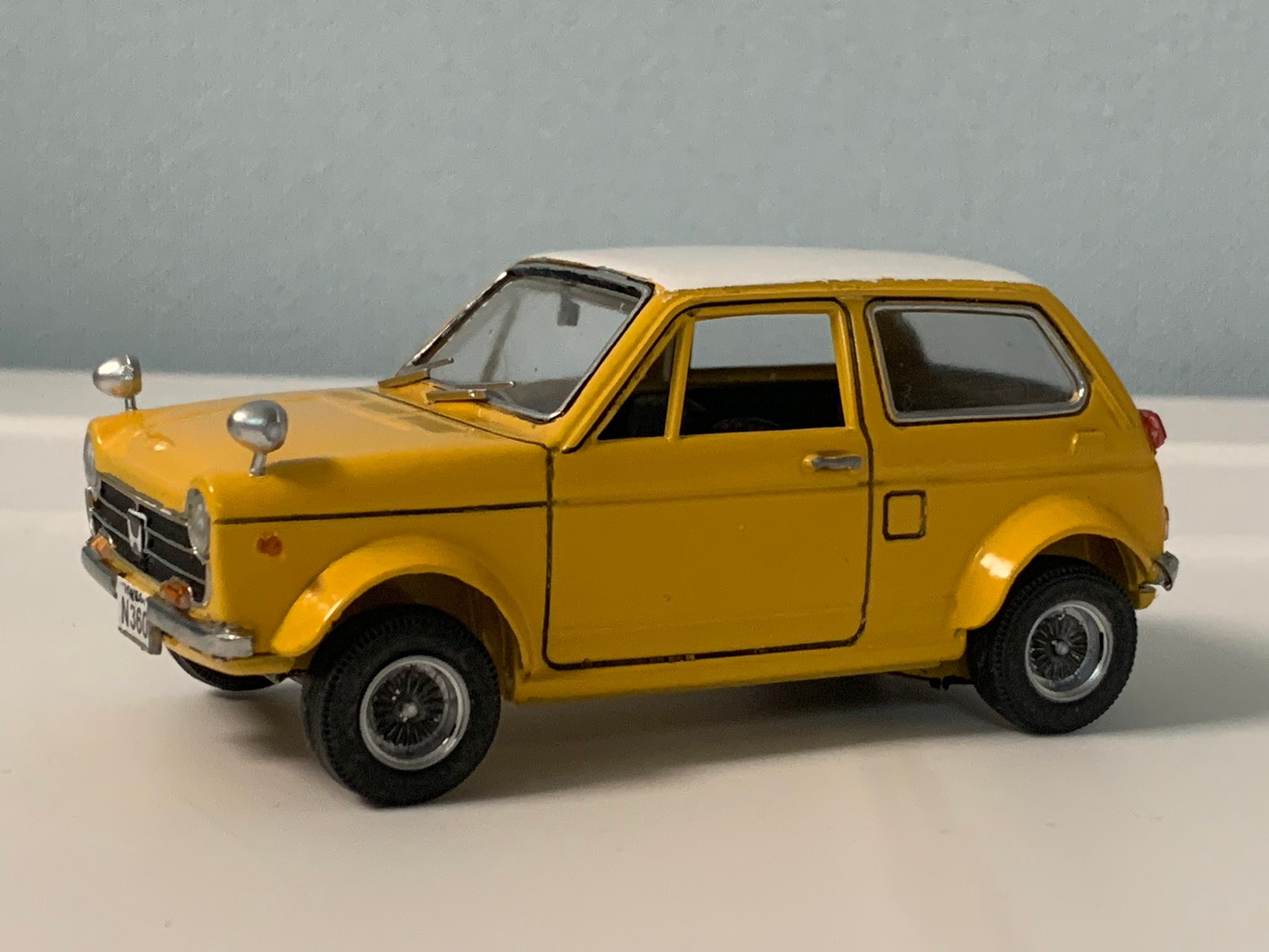アリイ1／32ホンダN360を、ちょっとだけクラッシックミニ風に作ってみ 