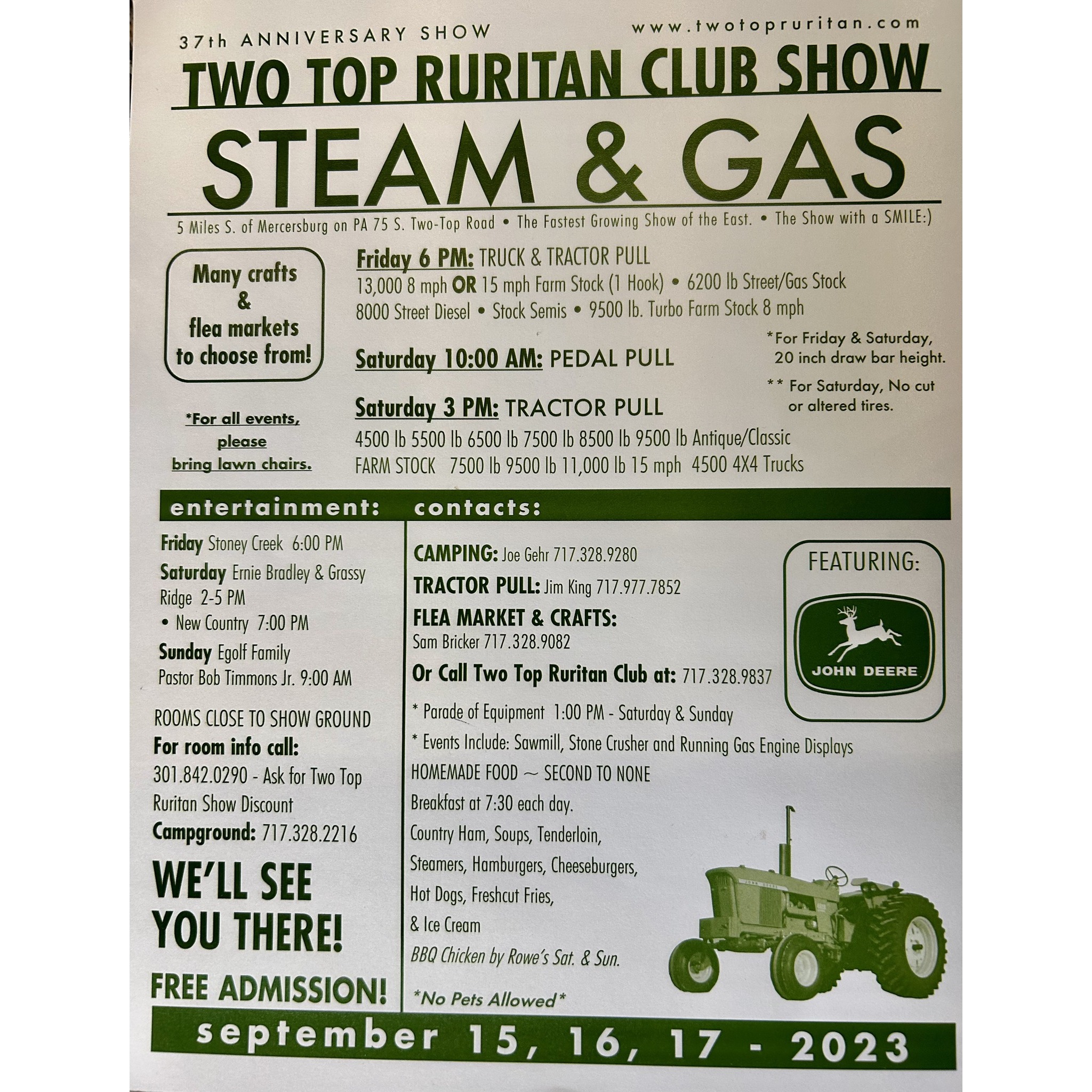 Stoney - If you are near south central Pennsylvania, join us at the Two ...