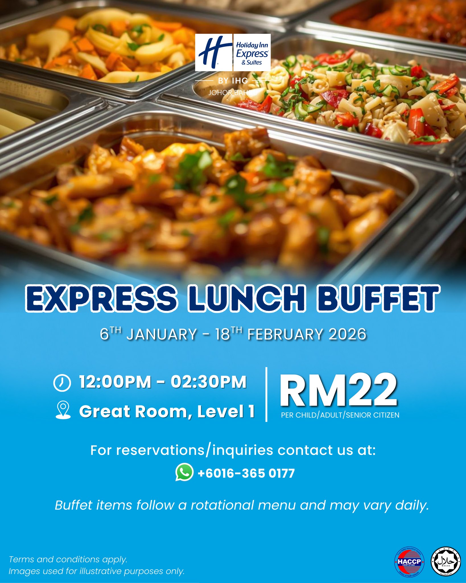 Holiday - 🍽️Express Lunch Buffet🍽️ Treat yourself to a satisfying ...