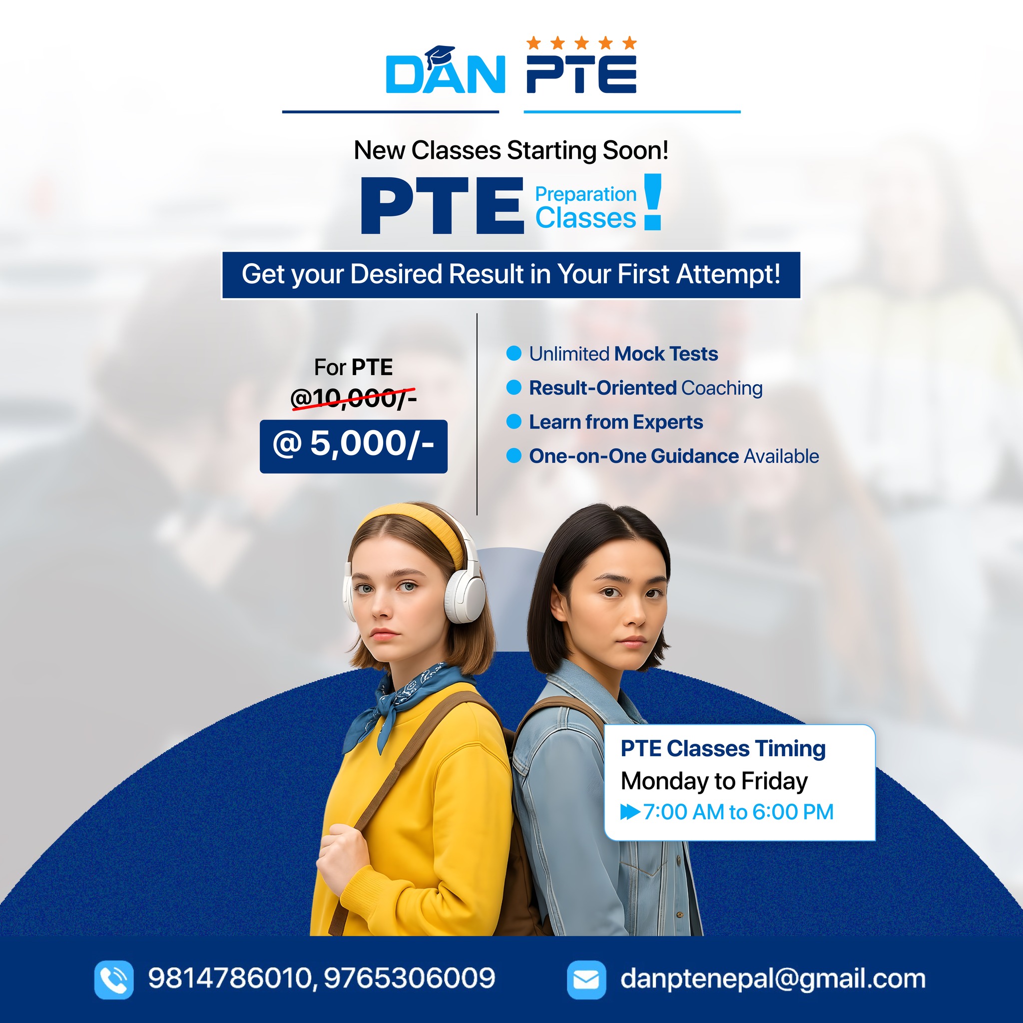 DAN - 🚀 DAN PTE – New Classes Starting Soon! 🚀 🎯 Achieve Your Desired ...