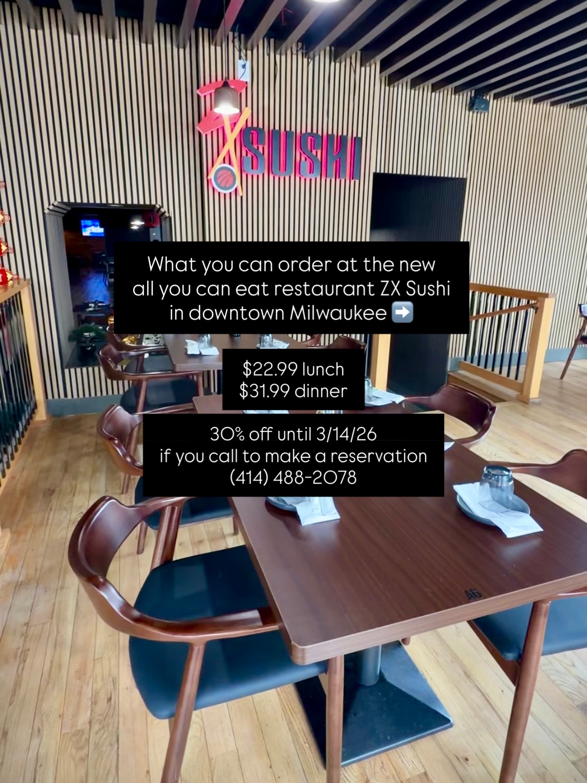 📍ZX Sushi - 823 N 2nd St, Milwaukee, WI 53203 #sushi #ayce #ramen