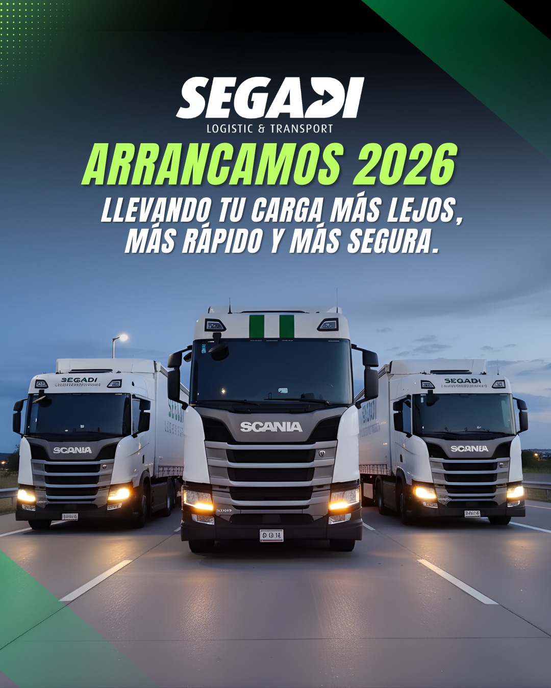 Segadi - Iniciamos el 2026 moviendo tu mercancía con más fuerza ...