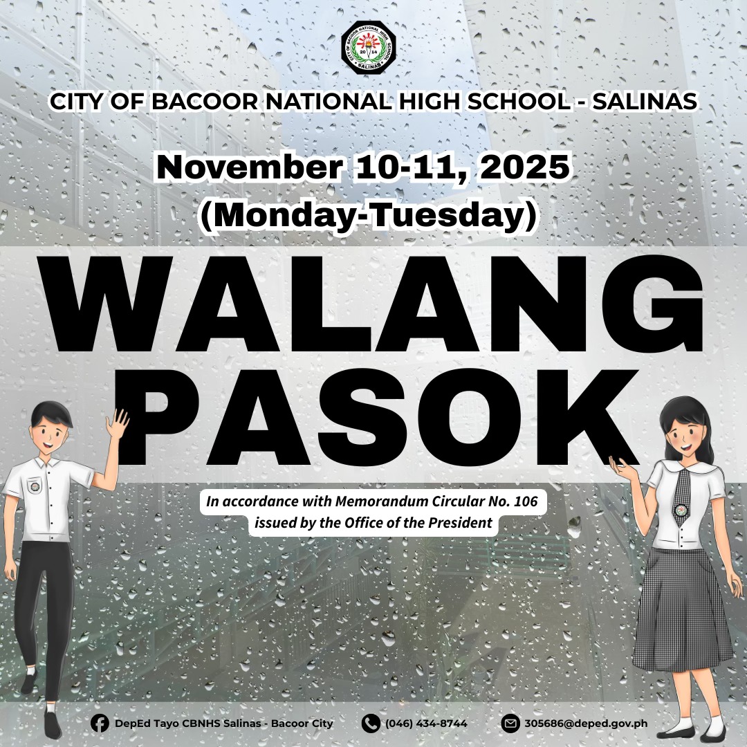 DepEd Tayo CBNHS... - DepEd Tayo CBNHS Salinas - Bacoor City