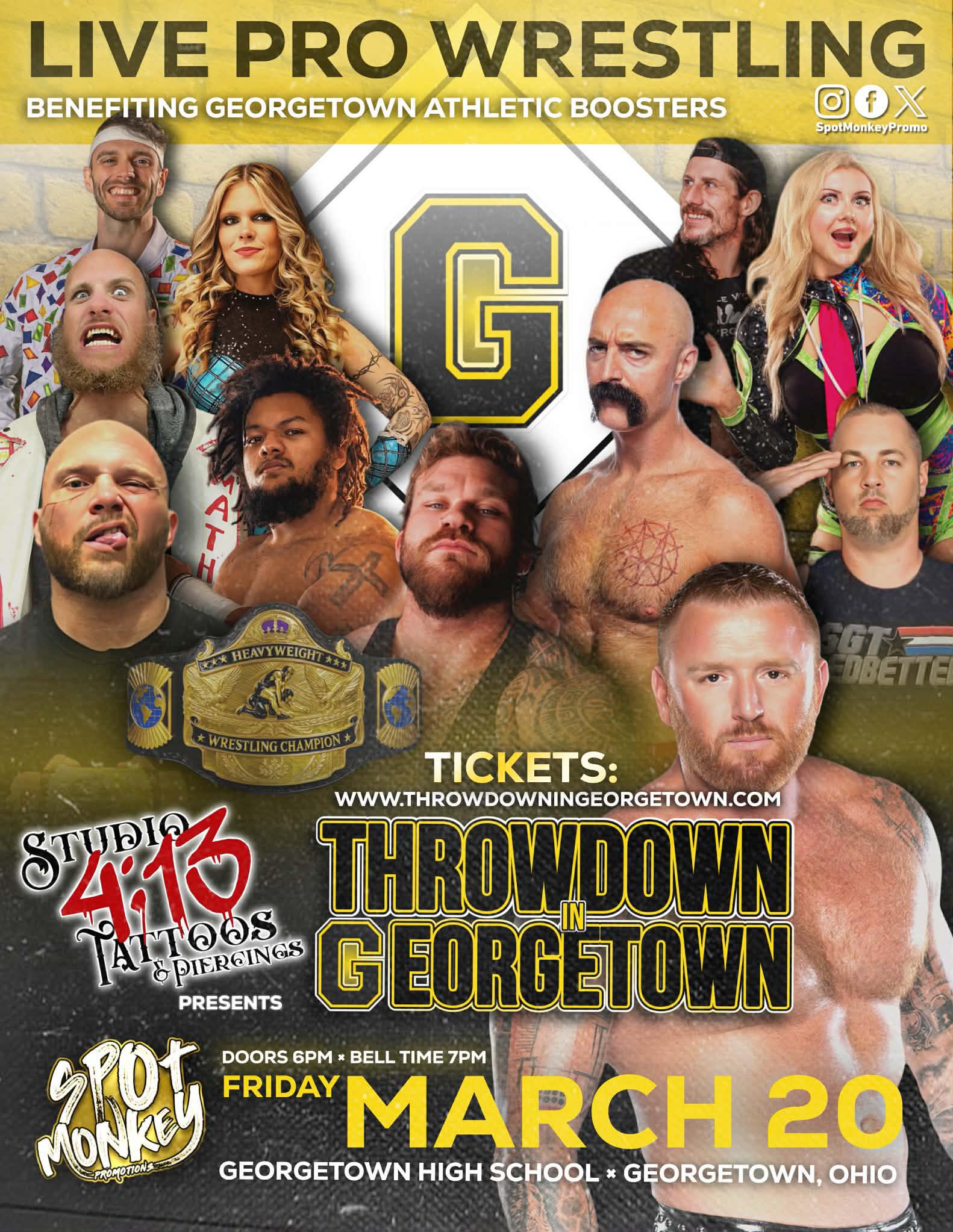 Spot - Studio 4:13 Tattoos & Body Piercings presents Throwdown in ...