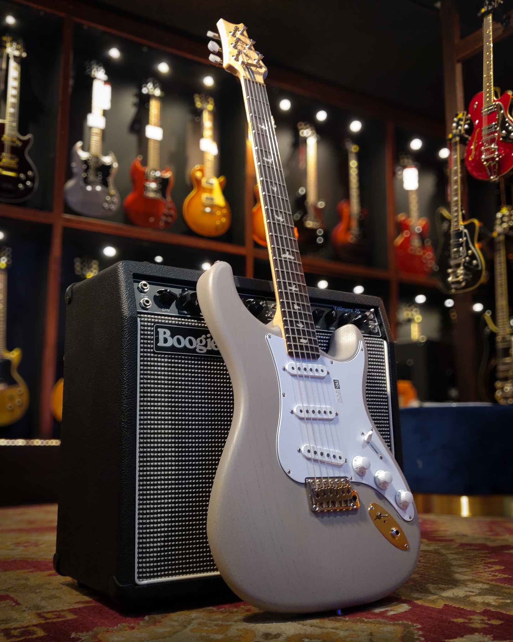 Dead sexy 🎸 The PRS “Dead Spec” Silver Sky was designed for John