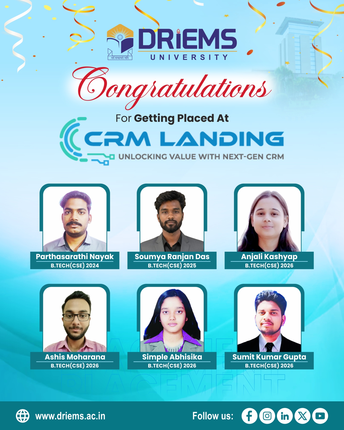 DRIEMS - Proud moment for DRIEMS University. Heartiest congratulations ...
