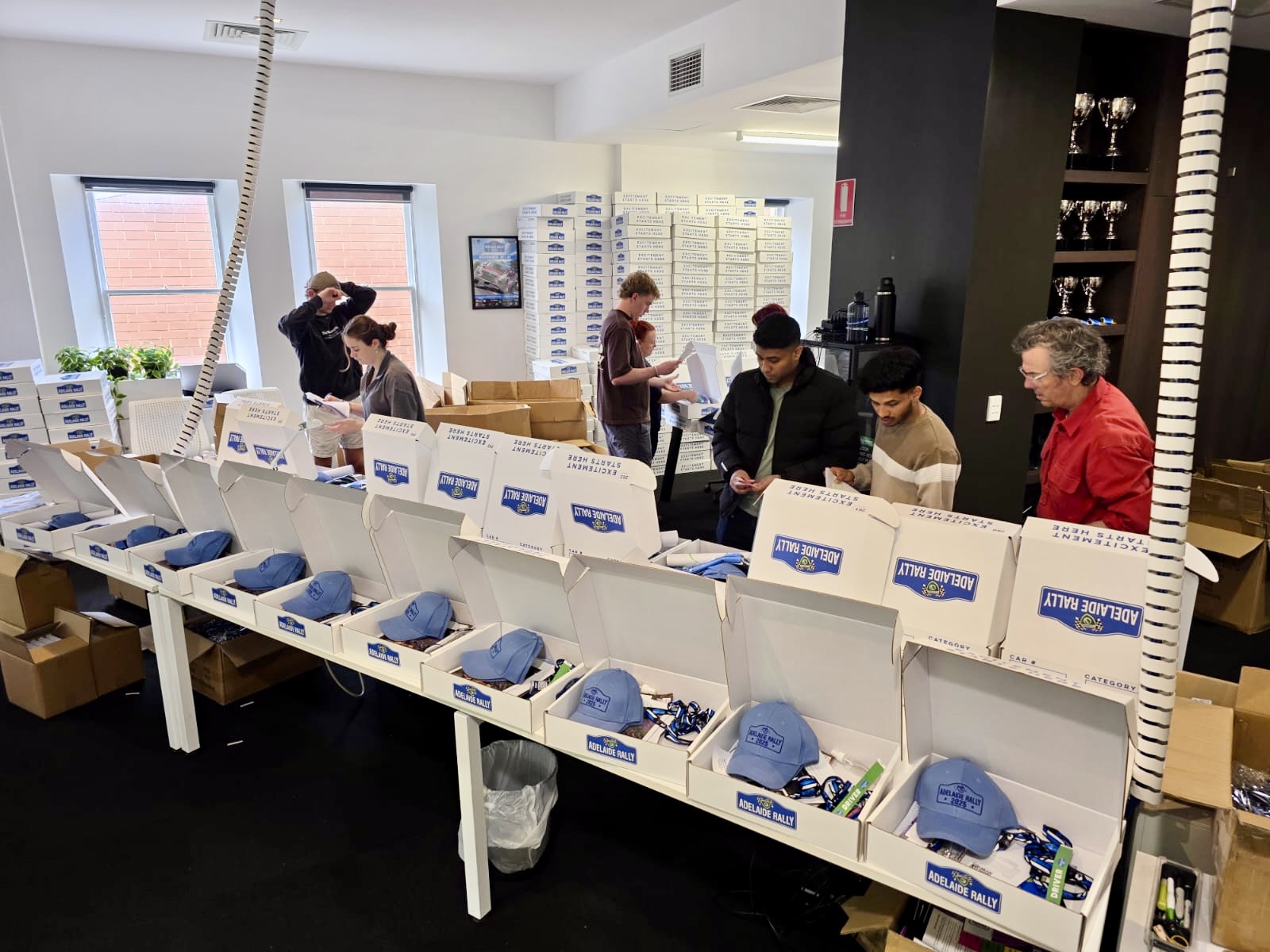 Adelaide - Entrant rally boxes are being packed for the 2025 Shannons ...