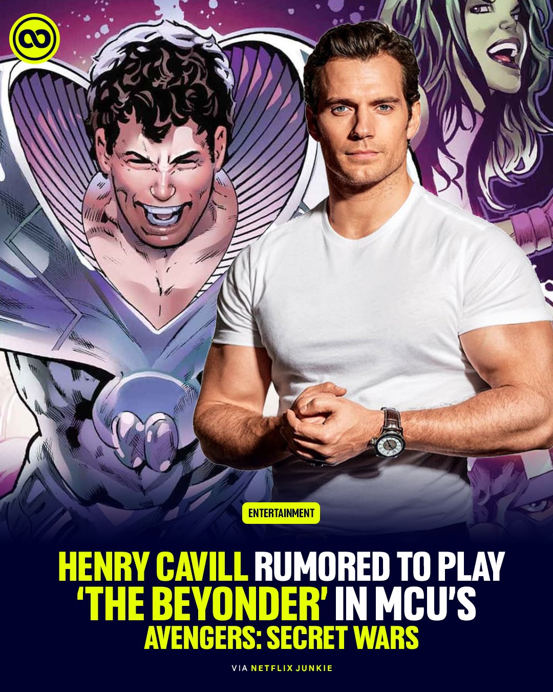 LOOPR - 🎬💥 Rumors are swirling that #HenryCavill will play The Beyonder ...