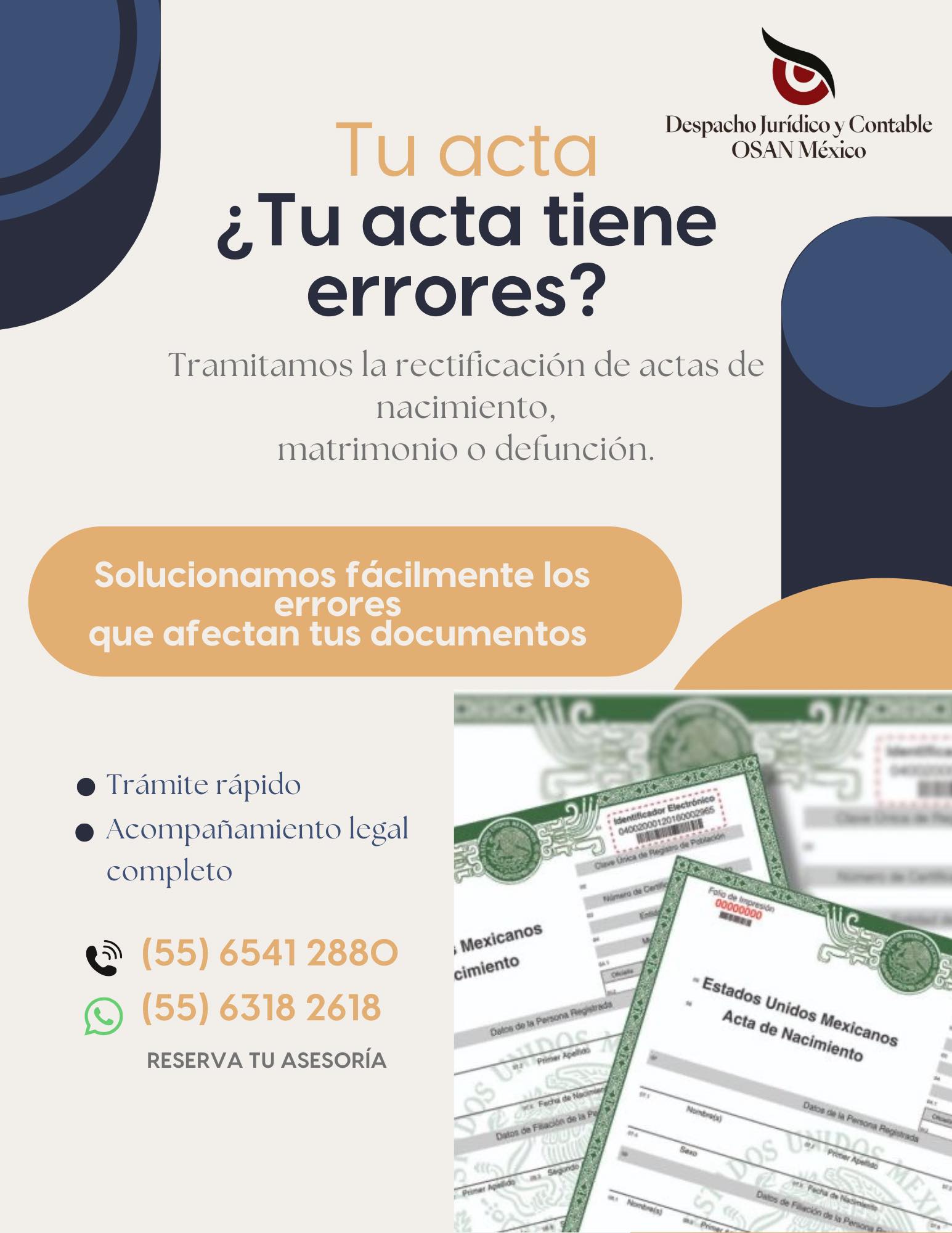 Despacho - 📝 ¿Tu acta tiene errores? Un dato incorrecto puede complicar ...