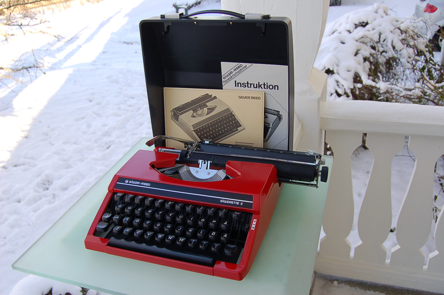 Vintage typing writer 