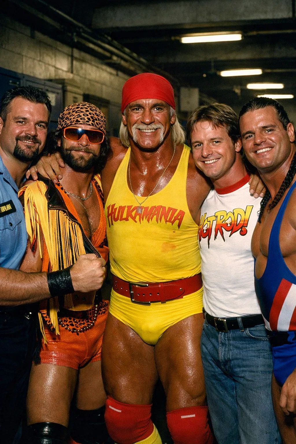 Hulk Hogan with 1993 WWE roster