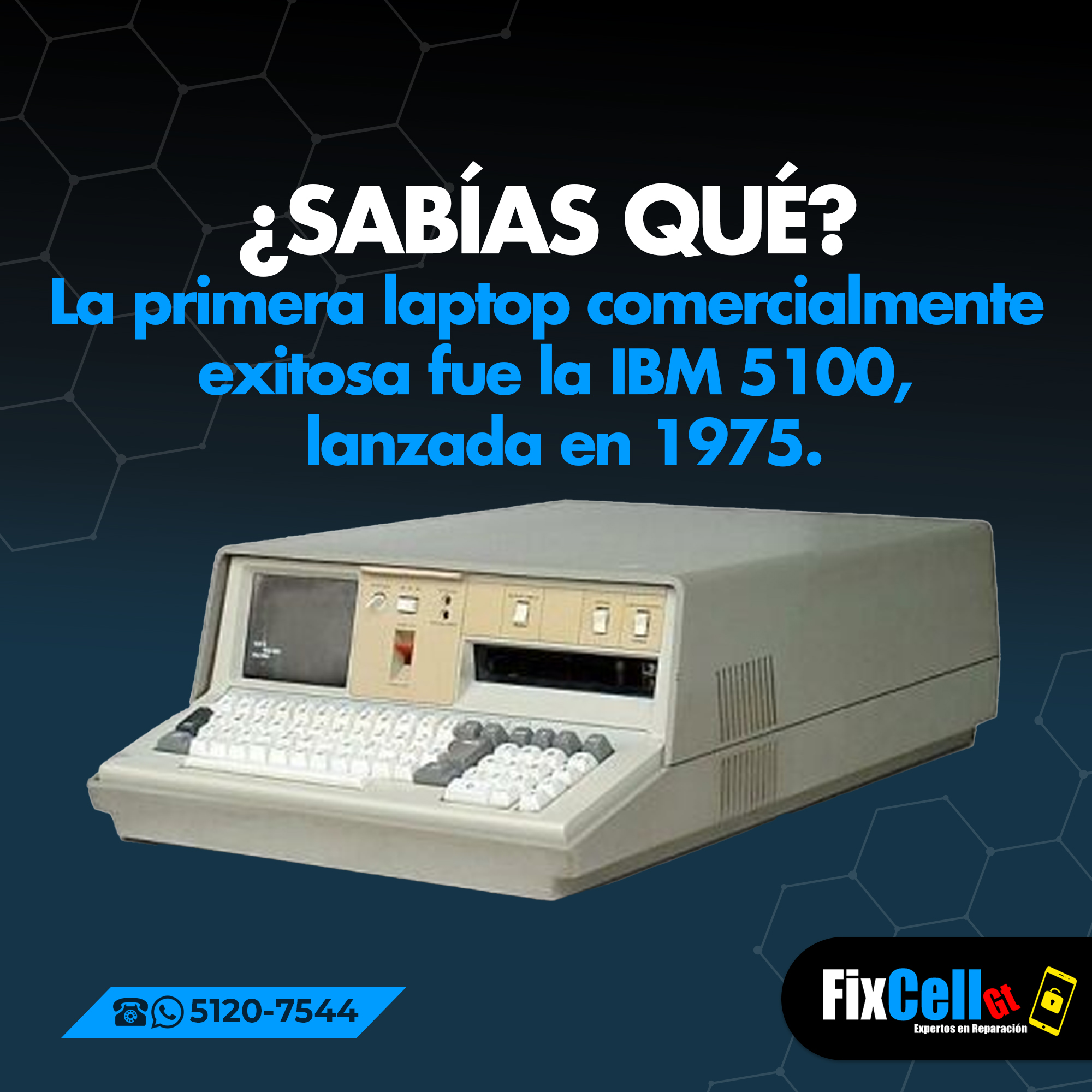 Fixcellgt - ¡Sabías qué?🤩💻 La Primera Laptop: La primera... | Facebook