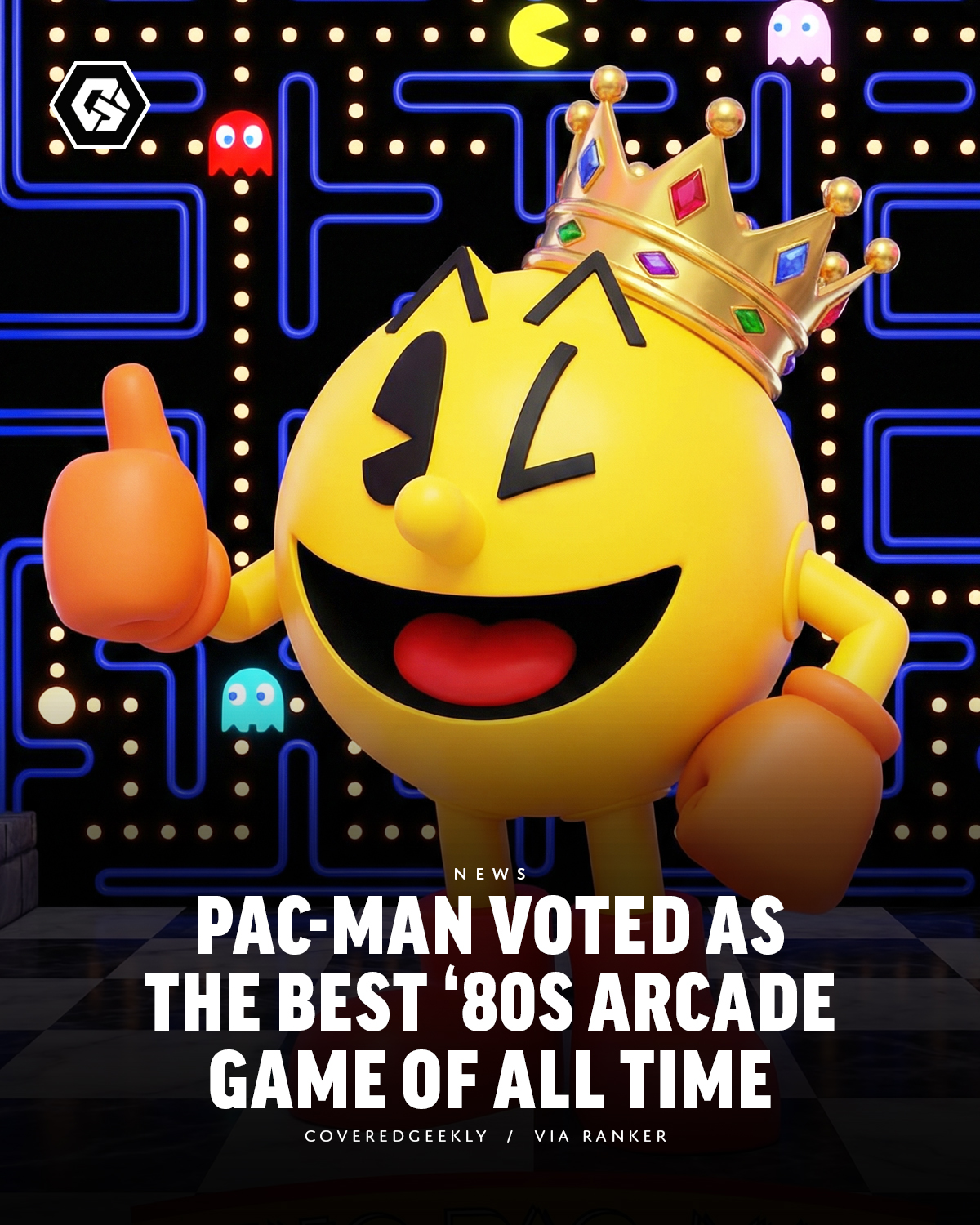 Pac-Mania 1987 arcade game review