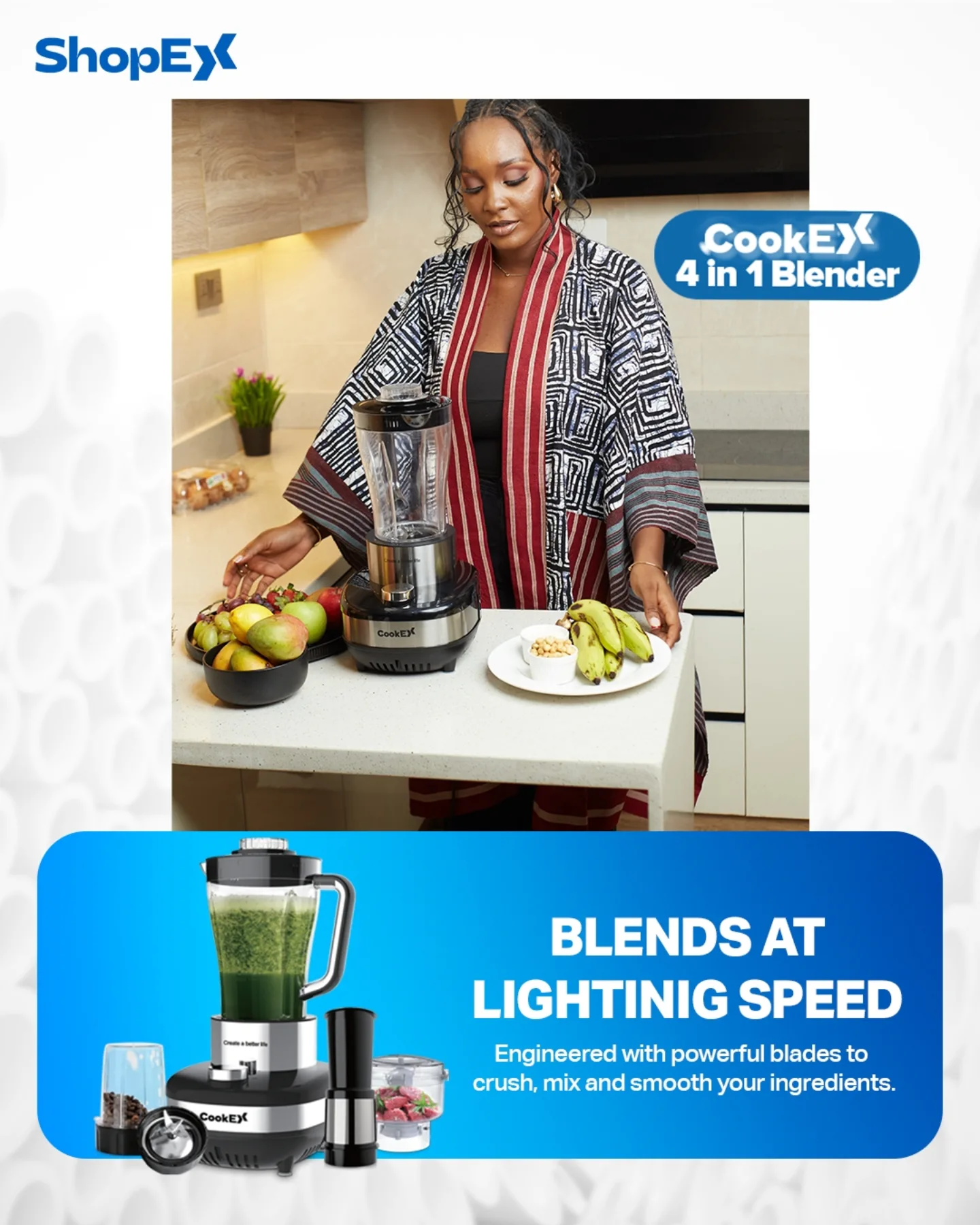 Shopex TV - ⚡ Blend at lightning speed! Meet the powerful... | Facebook