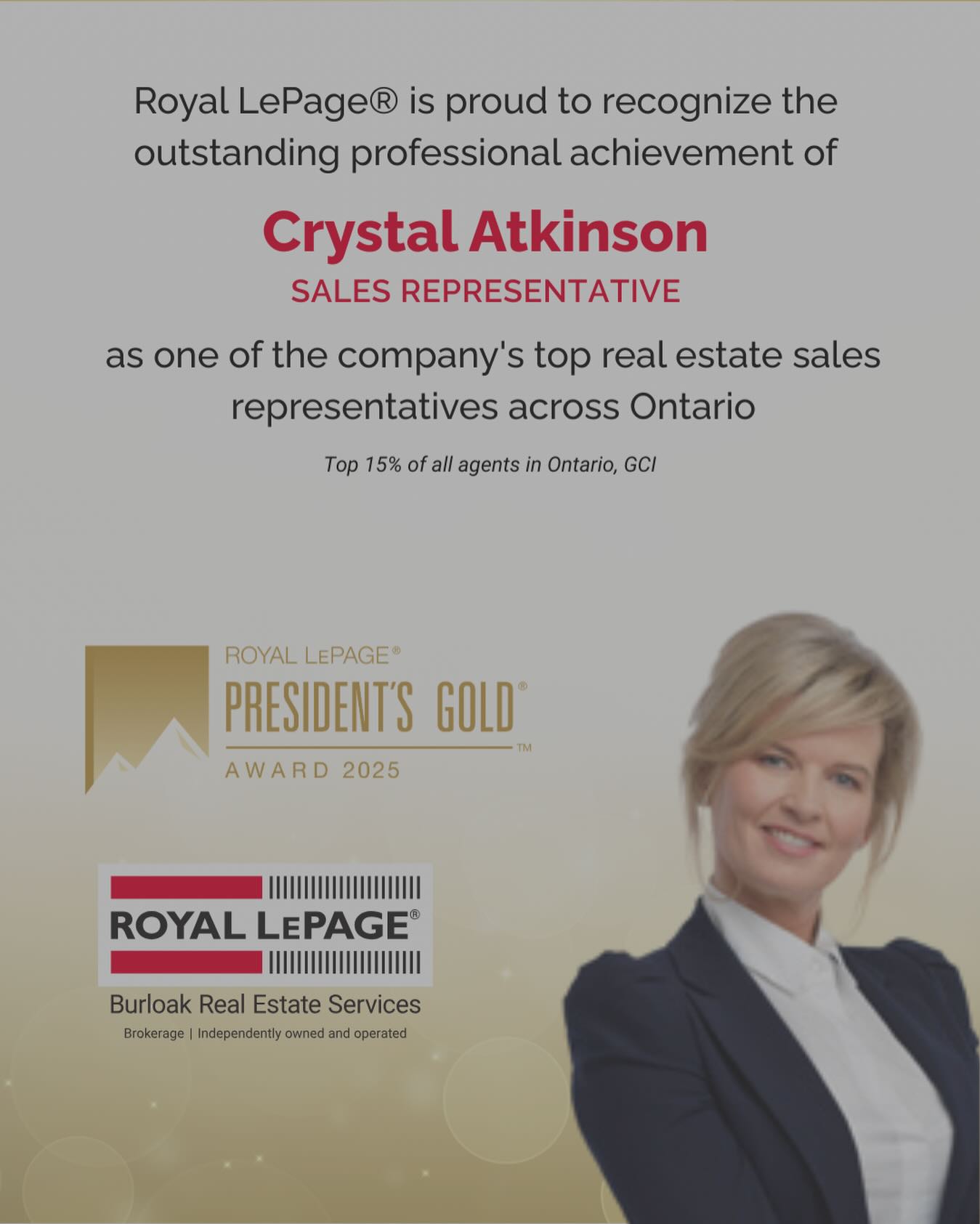 Atkinson - President’s Gold Award – 2025 I’m incredibly honoured to ...